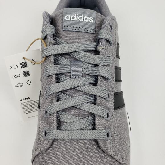 Adidas Daily 4.0 Mens Size 8 Womens Sz 9 Grey Black Casual Low Sneaker Shoes